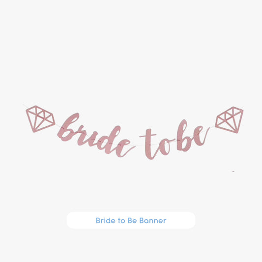 Rose Gold Bride to Be Banner