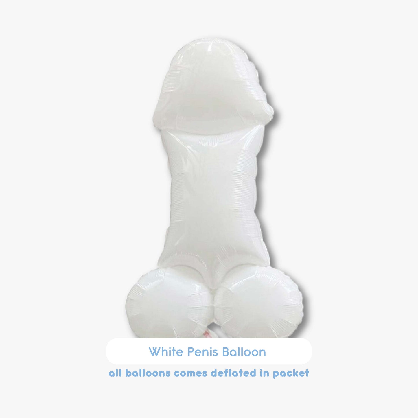 [Non-Helium] White Penis Dick Bachelorette Balloon