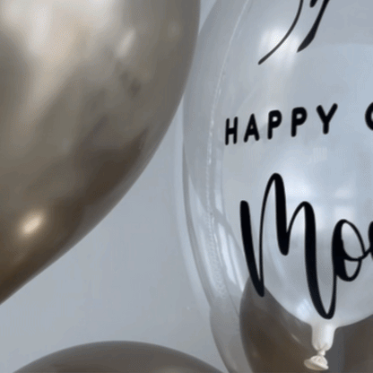[Helium Inflated] 24inch Custom Bubble Balloon Graduation Set B