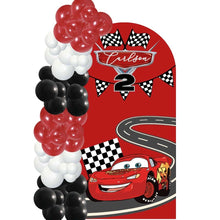 Load image into Gallery viewer, Custom Theme Foam Backdrop Set-up with Balloon Garland Supreme (One Board) Cars
