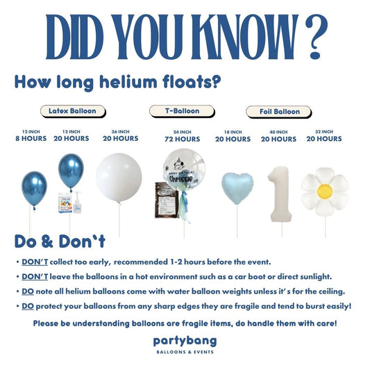[Helium Inflated] Graduation Balloons Set A (7pcs)