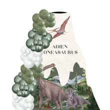 Load image into Gallery viewer, Custom Theme Foam Backdrop Set-up with Balloon Garland Supreme (One Board) Dinosaur Backdrop
