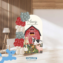 Load image into Gallery viewer, Custom Theme Foam Backdrop Set-up with Balloon Garland Supreme (One Board) Farm
