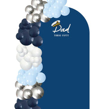 Load image into Gallery viewer, Custom Theme Foam Backdrop Set-up with Balloon Garland Supreme (One Board) Dad 50
