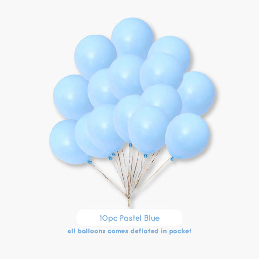 Pastel Blue Latex Balloons