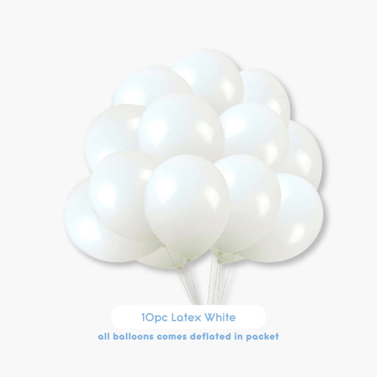 White Latex Balloons