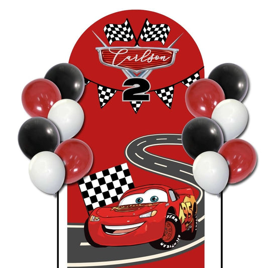 Do-It-Yourself Custom Theme Foam Backdrop with Helium Balloons Superb A (One Board) Car