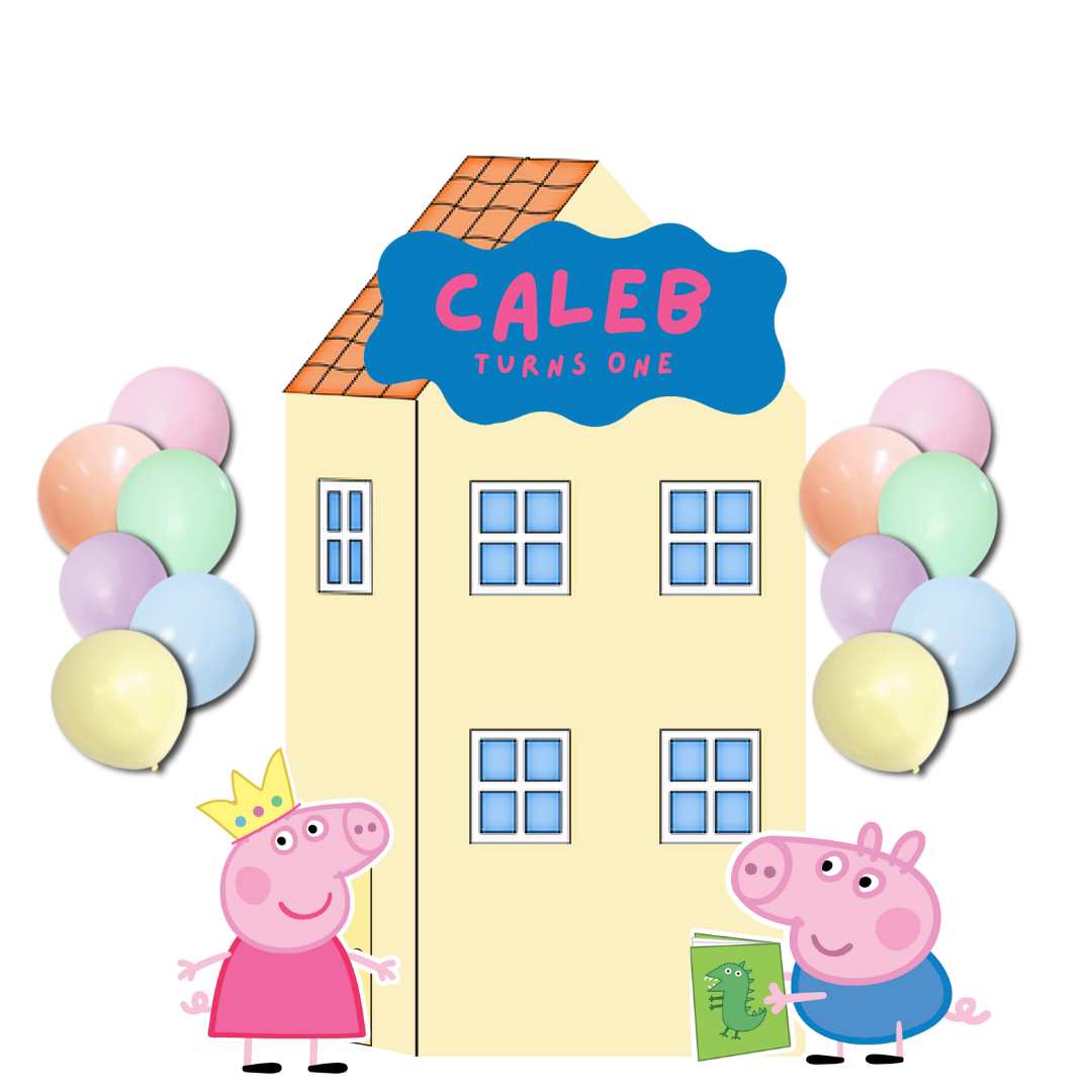 Do-It-Yourself Custom Theme Foam Backdrop with Helium Balloons Superb A (One Board with Standee)