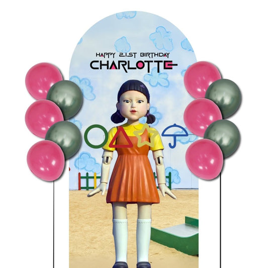 Do-It-Yourself Custom Theme Foam Backdrop with Helium Balloons Superb A (One Board)