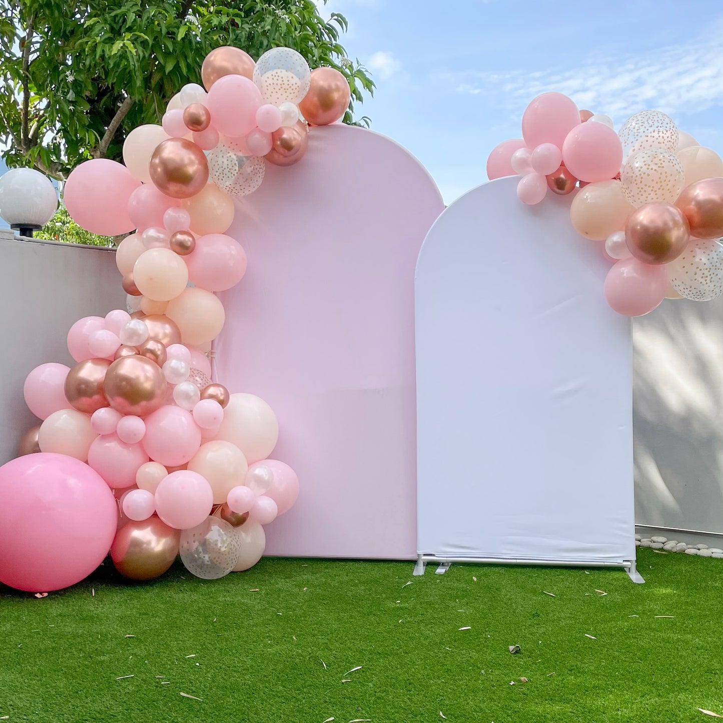 4 Days Rental Arch Fabric Backdrop Set B