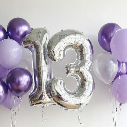 [Helium Inflated] 40" Number Jumbo Birthday Balloons (26pcs)