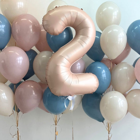 [Helium Inflated] 40" Number Jumbo Birthday Balloons (41pcs)