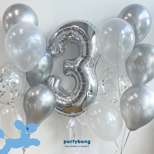 [Helium Inflated] 40" Number Jumbo Birthday Balloons (13pcs)