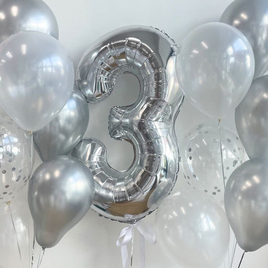 [Helium Inflated] 40" Number Jumbo Birthday Balloons (13pcs)