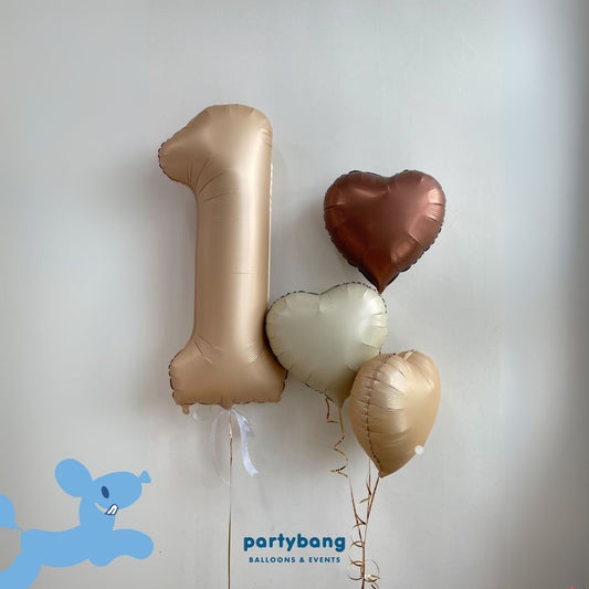 [Helium Inflated] 40" Number Jumbo Birthday Balloons (4pcs)