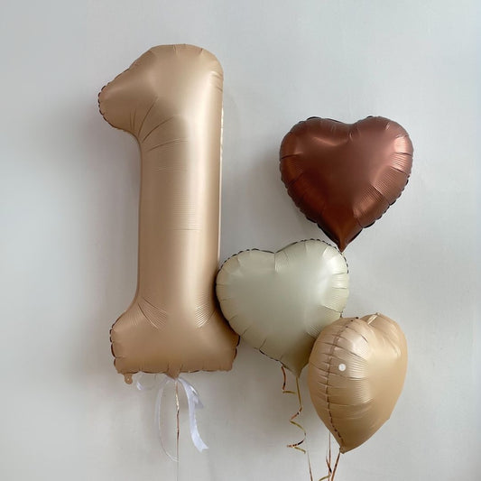 [Helium Inflated] 40" Number Jumbo Birthday Balloons (4pcs)