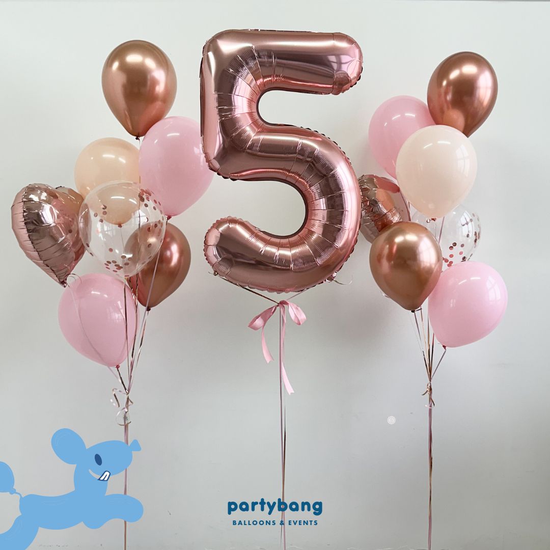 [Helium Inflated] 40" Number Jumbo Anniversary Balloons (15pcs)