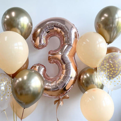[Helium Inflated] 40" Number Jumbo Anniversary Balloons (13pcs)