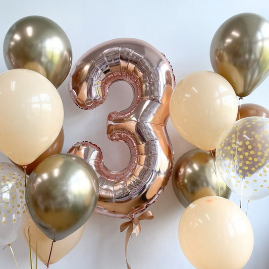 [Helium Inflated] 40" Number Jumbo Anniversary Balloons (13pcs)