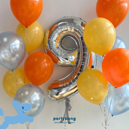 [Helium Inflated] 40" Number Jumbo Birthday Balloons (13pcs)