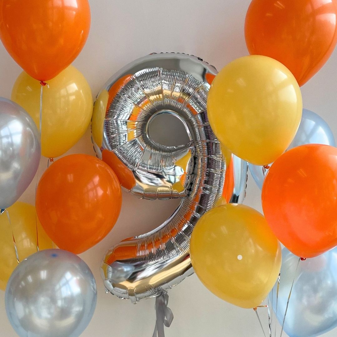 [Helium Inflated] 40" Number Jumbo Birthday Balloons (13pcs)