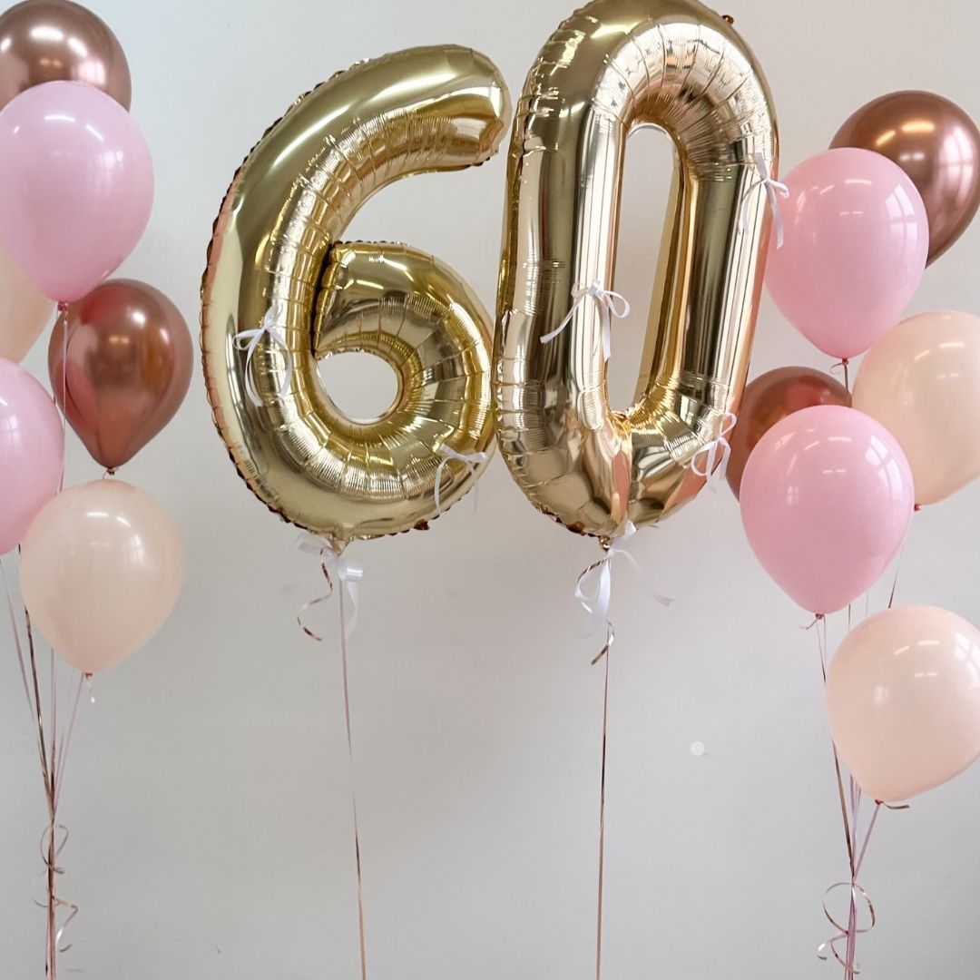 [Helium Inflated] 40" Number Jumbo Birthday Balloons (14pcs)
