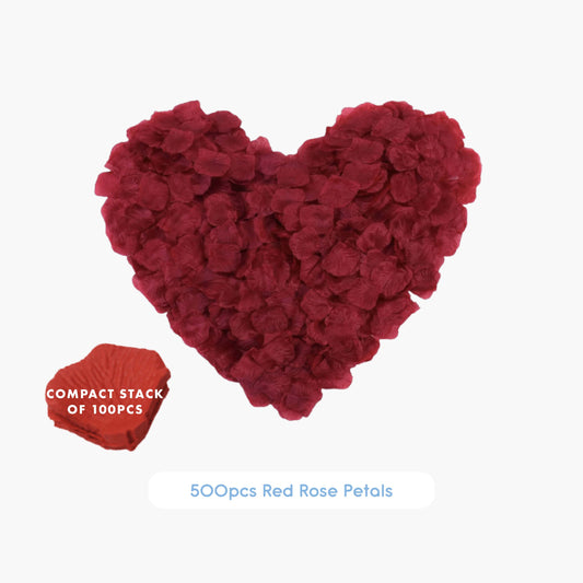 500pc Rose Petals Artificial Red