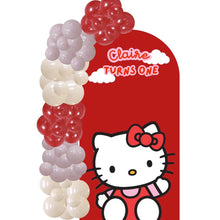Load image into Gallery viewer, Custom Theme Foam Backdrop Set-up with Balloon Garland Supreme (One Board) Sanrio Hello Kitty
