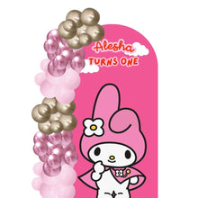 Load image into Gallery viewer, Custom Theme Foam Backdrop Set-up with Balloon Garland Supreme (One Board) Sanrio Melody
