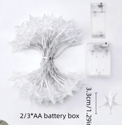 Clearance 2m Star Lights LED AA Battery Operated