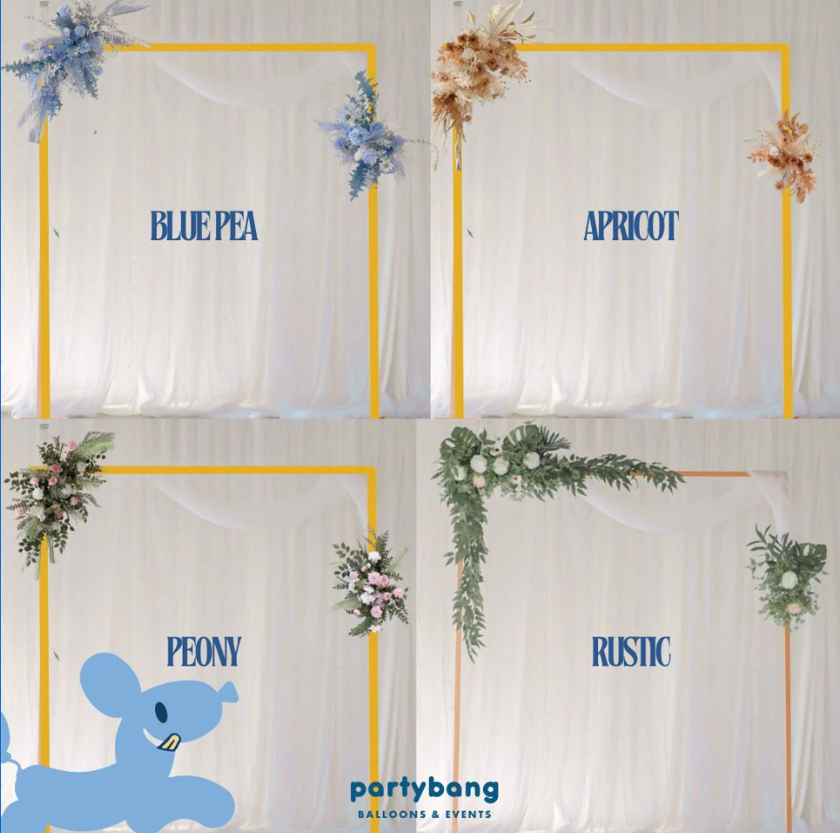 Backdrop with Flower Set C [4 Days Rental]