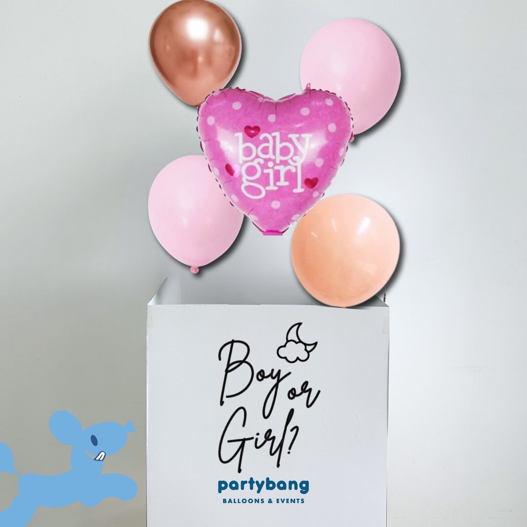 [Helium Inflated] Gender Reveal Surprise Box It's a Girl/ Boy