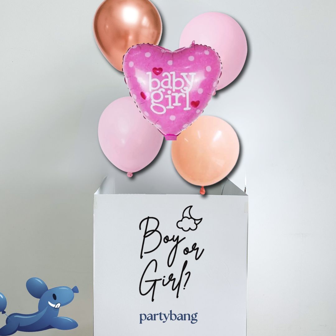 [Helium Inflated] Gender Reveal Surprise Box It's a Girl/ Boy