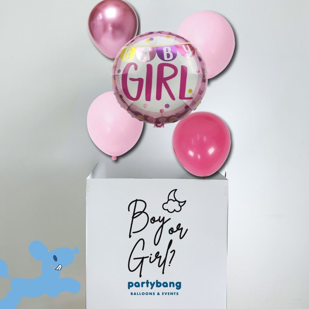 [Helium Inflated] Gender Reveal Surprise Box It's a Girl/ Boy