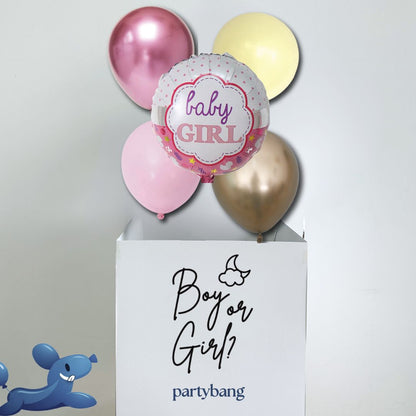 [Helium Inflated] Gender Reveal Surprise Box It's a Girl/ Boy