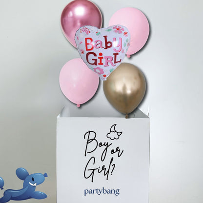 [Helium Inflated] Gender Reveal Surprise Box It's a Girl/ Boy