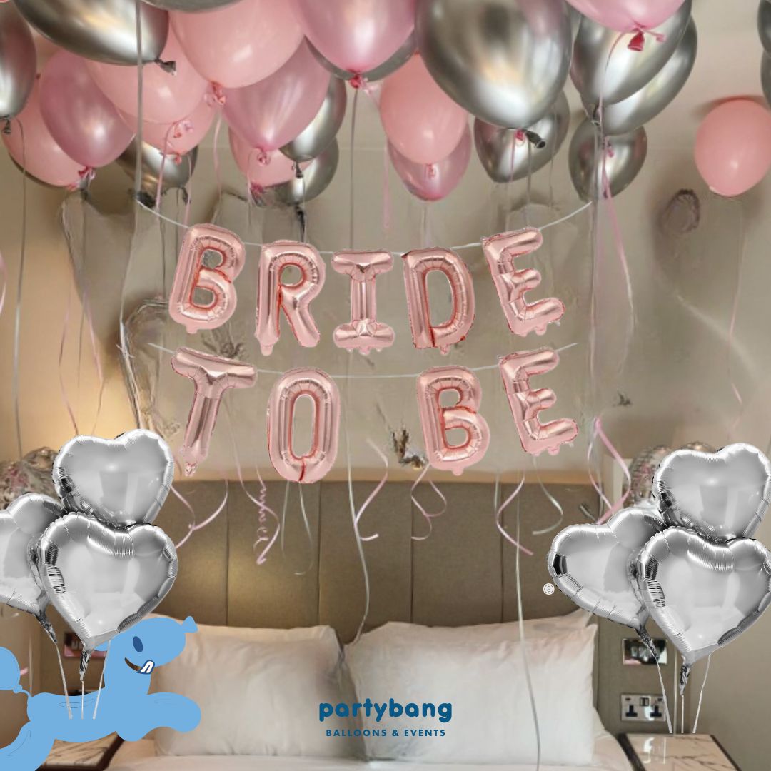 [Helium Inflated] Bridal Shower Bride to Be Bachelorette Hens Party Room Hotel Package A