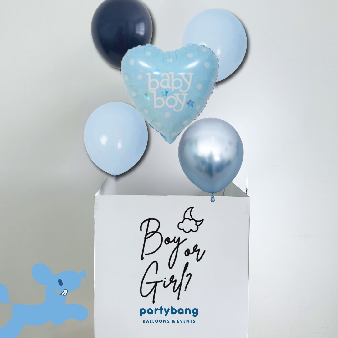 [Helium Inflated] Gender Reveal Surprise Box It's a Girl/ Boy