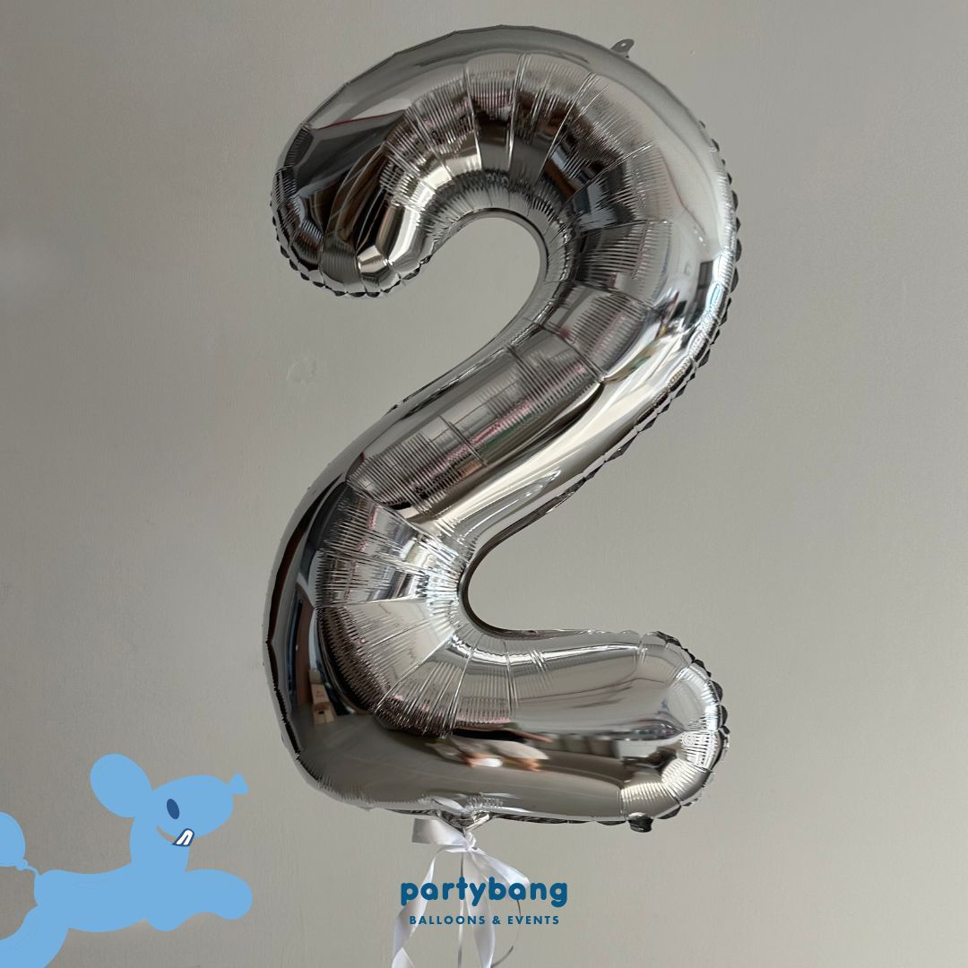 [Helium Inflated] Birthday Balloons 40" Number Jumbo Set A (1pc)