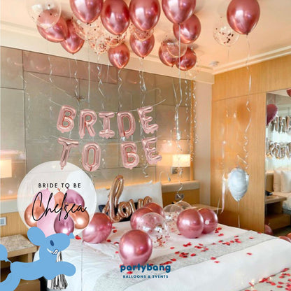 [Helium Inflated] Bridal Shower Bride to Be Bachelorette Hens Party Room Hotel Package B