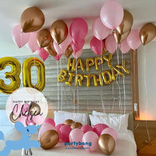 Load image into Gallery viewer, [Helium Inflated] Birthday Balloons Hotel Room Staycation Package C
