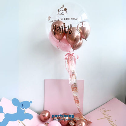 [Helium Inflated] 50cm Jumbo Surprise Box Set B (Surprise Money Fly)