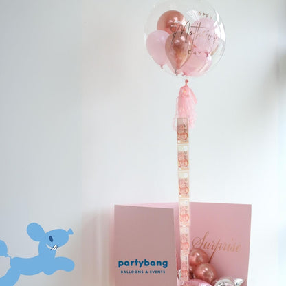 [Helium Inflated] 50cm Jumbo Surprise Box Set B (Surprise Money Fly)