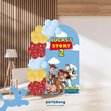 Load image into Gallery viewer, Custom Theme Foam Backdrop Set-up with Balloon Garland Supreme (One Board) Toystory Woody
