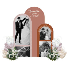 Load image into Gallery viewer, Wedding Theme Foam Backdrop Set-up with Balloon Garland Supreme (Three Boards)
