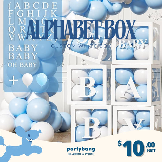 Alphabets Box Name (Inflated with Air Balloons)