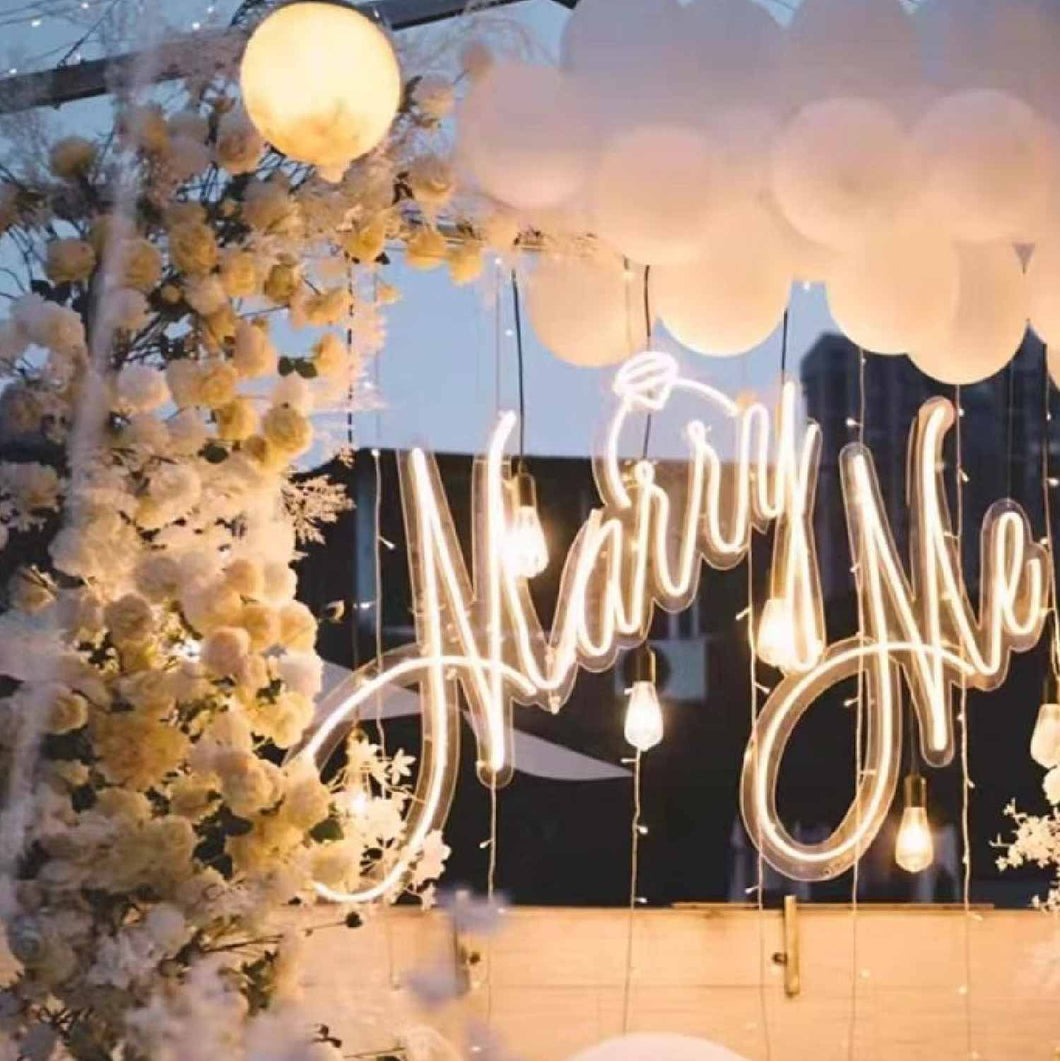 4 Days Rental Neon Light Marry Me Proposal