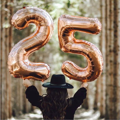 40inch Jumbo Foil Number Balloon (Rose Gold)
