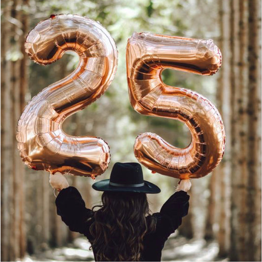 40inch Jumbo Foil Number Balloon (Rose Gold)