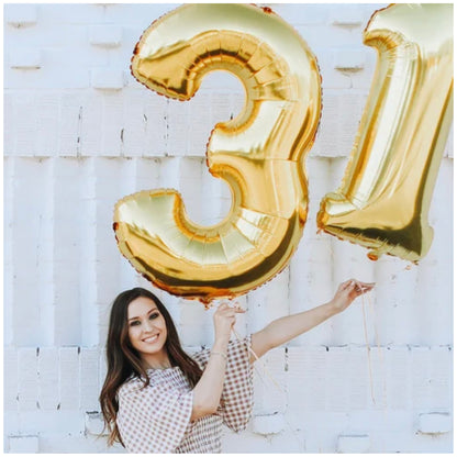 40inch Jumbo Foil Number Balloon (Gold)